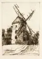 Adolf Fischer-Gurig, / Helmut Gebhardt, Alter Hafen/ Windmühle. Anfang 20. Jh