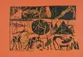 Wolfgang Smy, Empfang, 1984, Farbsiebdruck