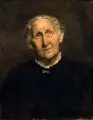 Oskar Zwintscher, Portrait Wilhelmine Klemm, 1892, Öl auf Leinwand
