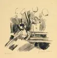 Ferdinand Dorsch, Lampionfest, 1911, Umdrucklithographie