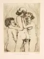 Horst Hille, Lot u. seine Töchter, 1978, Aquatintaradierung / Radierung