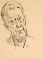 Rudolf Nehmer, Kopf eines Mannes, 1970, Bleistiftzeichnung