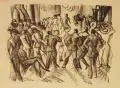 Rudolf Großmann, Husarenball, Um 1920, Umdrucklithographie aus "Kunst und Künstler", verlegt von Bruno Cassierer