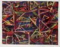 Ruth Meisner, Ohne Titel, 1954, Ölkreide auf Papier