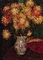Georg Oehme, Stilleben mit Chrysanthemen. 1930er Jahre