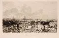 Karl Holfeld, Bei Dortrecht, Radierung nach einem Gemälde von H