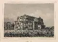 Joseph Maximilian Kolb, Dresden - Semperoper. 2. H. 19. Jh, Stahlstich