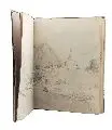 Bernhard Mühlig, Skizzenbuch, Um 1890, Bleistiftzeichnungen, 23 Blatt, gebunden
