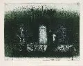 Anton Paul Kammerer, Mystische Abendlandschaft, 1984, Farbradierung
