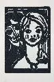 Emil Nolde, Prospekt für den 2. Band des Schieflerschen Werkverzeichnisses der Graphik mit drei Holzschnitten. 1925/1924/ 1910, Holzschnitte auf Velin, "Mann und Junges Mädchen" 1925, "Gehöft mit Regenwolken" 1924, "Tänzer und Flötenspieler" 1910