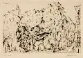 Klaus Richter, Südländischer Marktplatz, 1926, Radierung