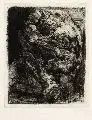 Petra Zille, Zwiespalt - Max Beckmann gewidmet, 1983, Kaltnadelradierung