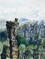 Jutta Schlichting, Wehlnadel, 1997, Aquarell