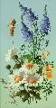 Minni (Hermine) Herzing, Stillleben mit Margeriten und anderen Wiesenblumen