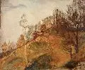 Karl Sinkwitz, Hügelige Landschaft, 1923, Öl auf Leinwand, auf Malpappe aufgezogen