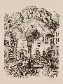 Karl Holtz, Dorf am Fuße des Gebirges, Lithographien