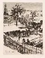 Schneelandschaft by Richard Müller, 1921, Radierung mit Tonplatte, offered Dec 2007