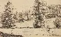 Hans Thiele, Beim Franzosengrab, 1906, Graphitzeichnung