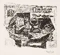 Joachim Heuer, Stilleben mit Kanne, Lithographie