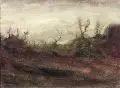 Elly Schreiter, Herbstlandschaft, 1985, Aquarell
