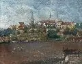 Andreas Andelfinger, Stadtansicht von Ulm, 1894, Öl auf Leinwand