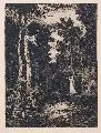 Flußlandschaft mit Geige spielendem Mädchen by Heinrich Ludwig Freiherr von Gleichen-Rußwurm, 1897, Radierung, offered Sep 2007