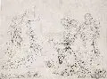 Johann Christian Benjamin Gottschick, Die drei Marien am Grabe, Umrißradierung nach Ferdinand Hartmann