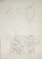 Geburt Christi by Carl Gottlieb Peschel, Bleistiftzeichnung, offered Sep 2007