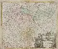 Johann Baptist Homann, Principatus Gotha, Coburg et Altenburg, Um 1720, Kupferstich, koloriert