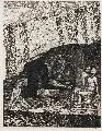 Max Klinger, Zelt, II. Nr. 37 - Die Höhle, 1915, Aquatintaradierung