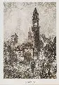 Ludwig Friedrich, Bautzen, Radierung in Schwarzbraun