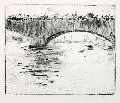 Paul Paeschke, London-Bridge, Radierung