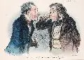 Honoré Daumier, Zwei Herren mit Schnupftabak