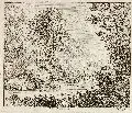Felix Meyer, Landschaft, Radierung