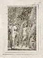 Johann David Schubert, Begegnung mit Eingeborenen, Um 1800, Federzeichnung in Tusche