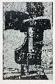 Michael Hofmann, Ohne Titel, 1983, Farbholzschnitt von drei Stöcken