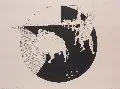 Uvede Jansen, Europa und der Stier, 1976, Lithographie auf leicht gebräuntem Papier