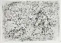 Max Slevogt, Ringkampf, 1922, Radierung