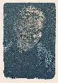 Brustbild einer Arbeiterfrau mit blauem Tuch by Käthe Kollwitz, 1903, Farblithographie auf chamoisfarbenem Karton, offered Mar 2007