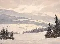 Heinz Gustav Weis, Winterlandschaft, Um 1940, Aquarell