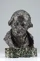 Hans Alexander Müller, Voltaire, Um 1900, Bronze, schwarz patiniert