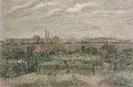 Herman Bohlens, Ansicht von Hamburg, Öl auf Sperrholz