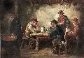 Wirtshausszene by Otto Edmund Günther, Um 1870, Öl auf Leinwand, offered Dec 2006
