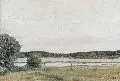 Holger Möller, Landschaft, 1908, Öl auf Leinwand