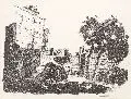 Carl Sippel, Schloß Lichtenwalde, Lithographie