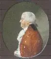 Bildnis eines Mannes mit rotem Rock im Oval by Johann Friedrich Leberecht Reinhold, Gouache auf Papier, offered Sep 2006