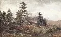 Marie Wilhelmine Starke, Waldlandschaft, 1898, Öl auf Malpappe