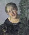 Theophil Heinke, Dame mit Hund, Um 1900, Öl auf Leinwand