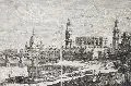Carl Gottfried Nestler, Ansicht der Stadt Dresden gegen Abend, Kupferstich