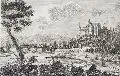 Carl Gottfried Nestler, Ansicht des Schlosses zu Meissen gegen Abend, 1780, Kupferstich